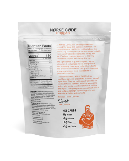 NØRSE CØDE Chocolate Plant Protein Powder, 20g Protein Per Serving