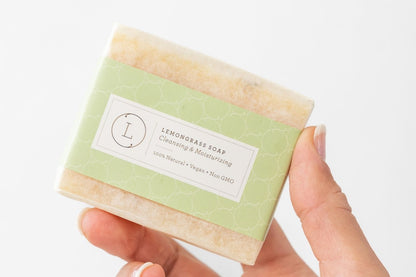 Lemongrass Natural Soap Bar, Handmade Body Soap Gift