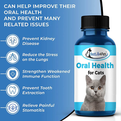 Cat Dental Care and Bad Breath Remedy - Natural Solution for Better Feline Oral Health by BestLife4Pets