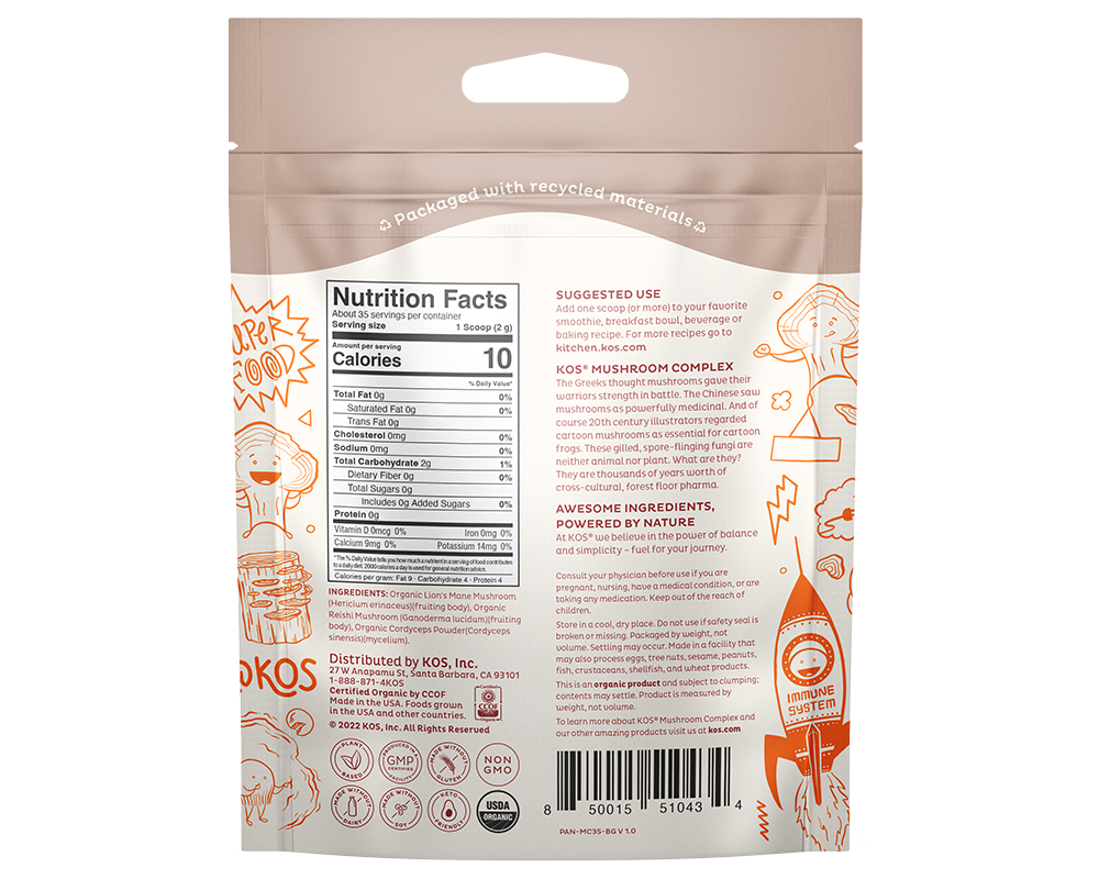 Organic Mushroom Complex Powder - 35 Servings