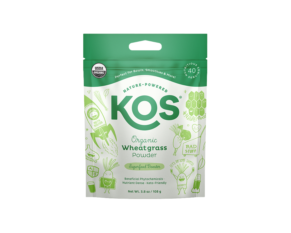 Organic Wheatgrass Powder - 40 servings by KOS.com