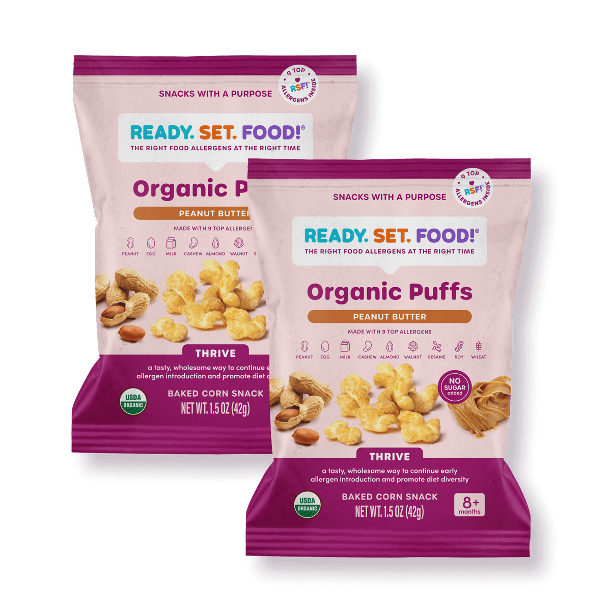 Organic Puffs - Peanut Butter