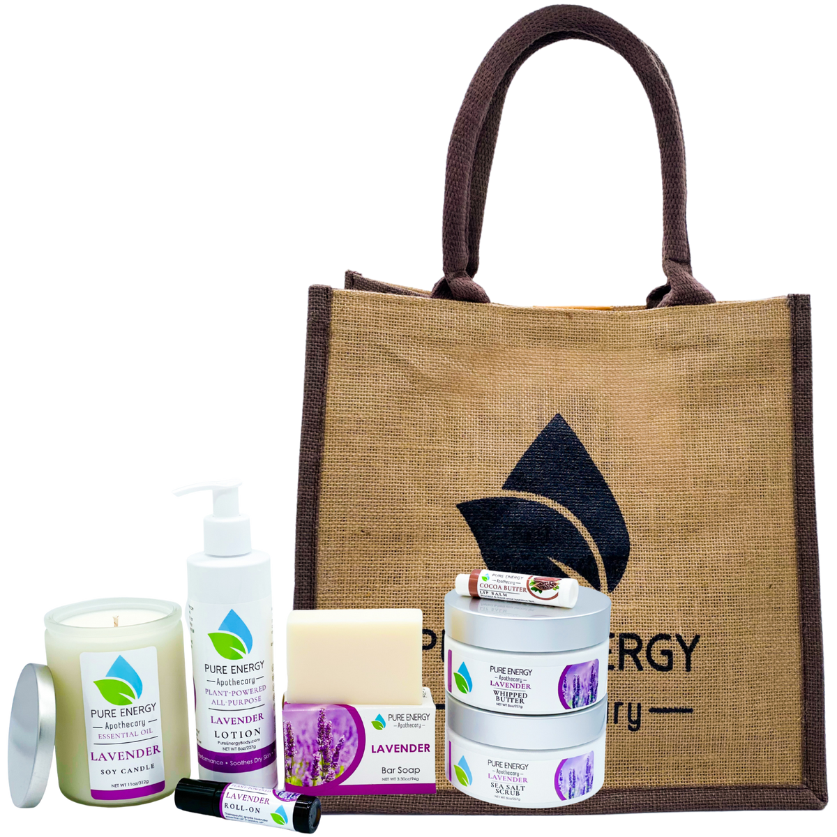 Perfect Gift Premium Lavender Gift Set by Pure Energy Apothecary