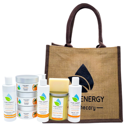 Premium Spa Gift Set (Satsuma) by Pure Energy Apothecary