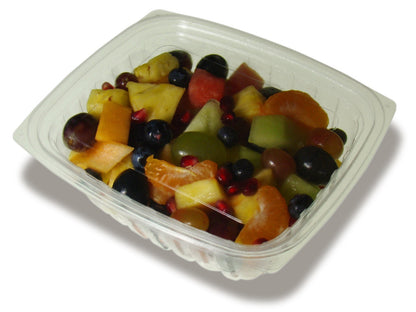 32-Ounce Clear PLA Rectangular Deli Container with Lid,200-set case