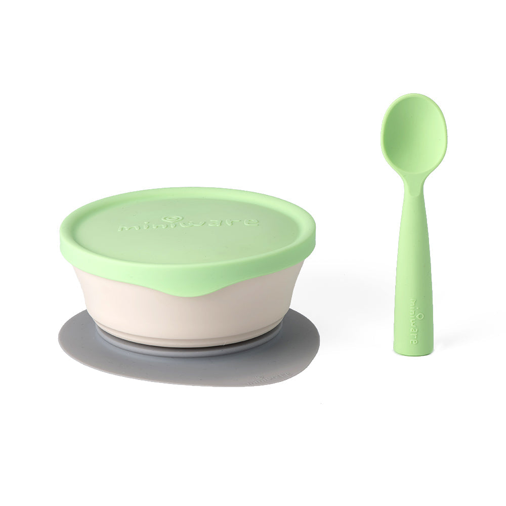 First Bites Self-Feeding Set - Vanilla + Key Lime by Miniware