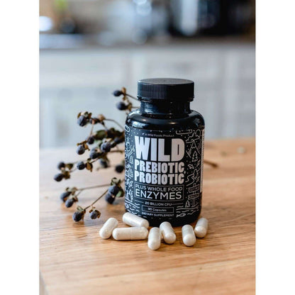 Wild Prebiotics Probiotics & Digestive Enzymes - 20 Billion CFU by Wild Foods