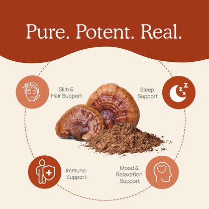 Organic Reishi Mushroom Capsules by Real Mushrooms