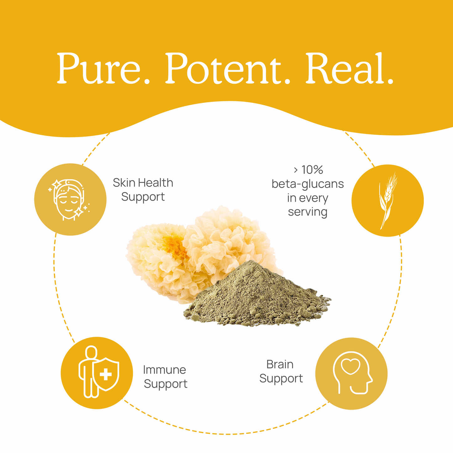 Organic Tremella Extract Powder by Real Mushrooms