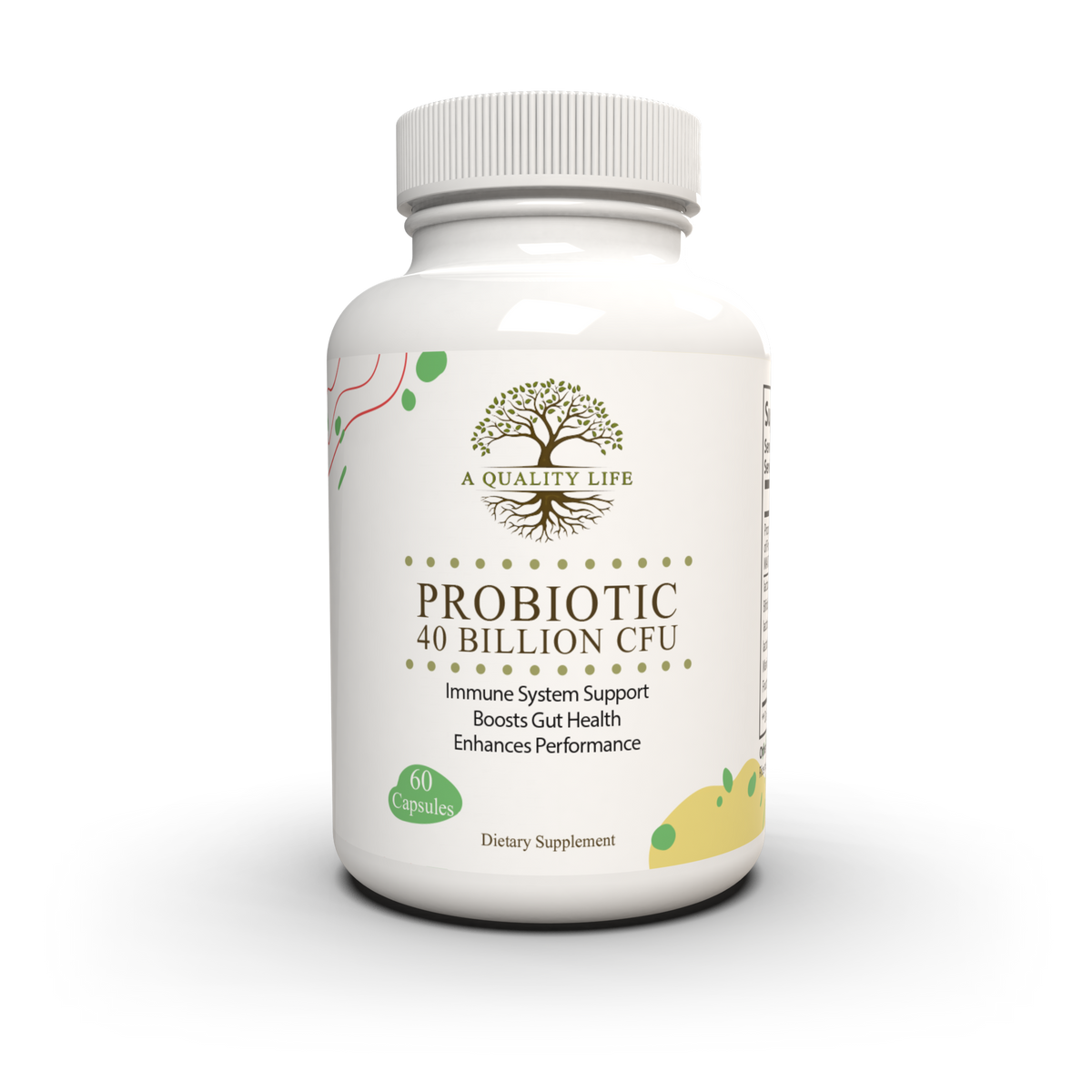 Probiotic 40 Billion CFU by A Quality Life Nutrition