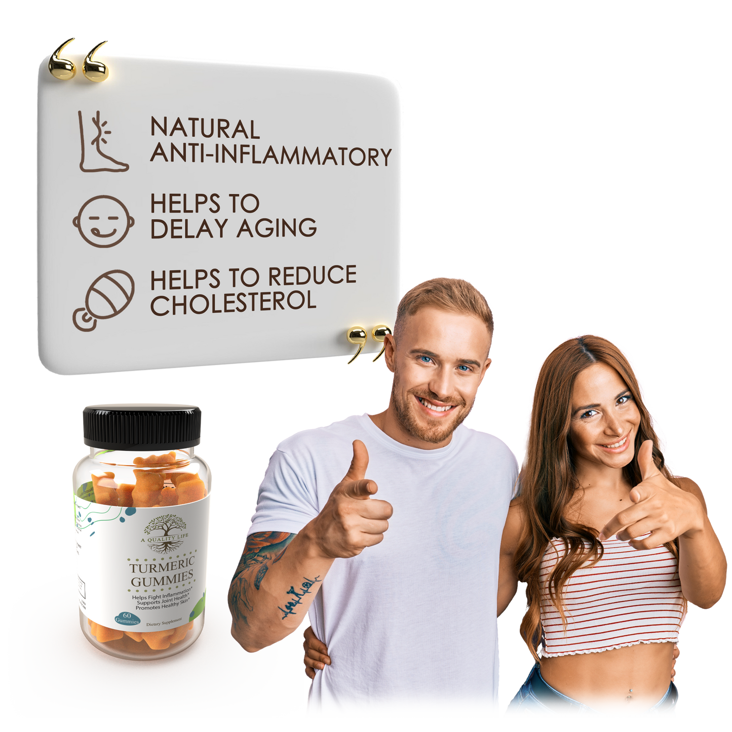 Turmeric Gummies by A Quality Life Nutrition