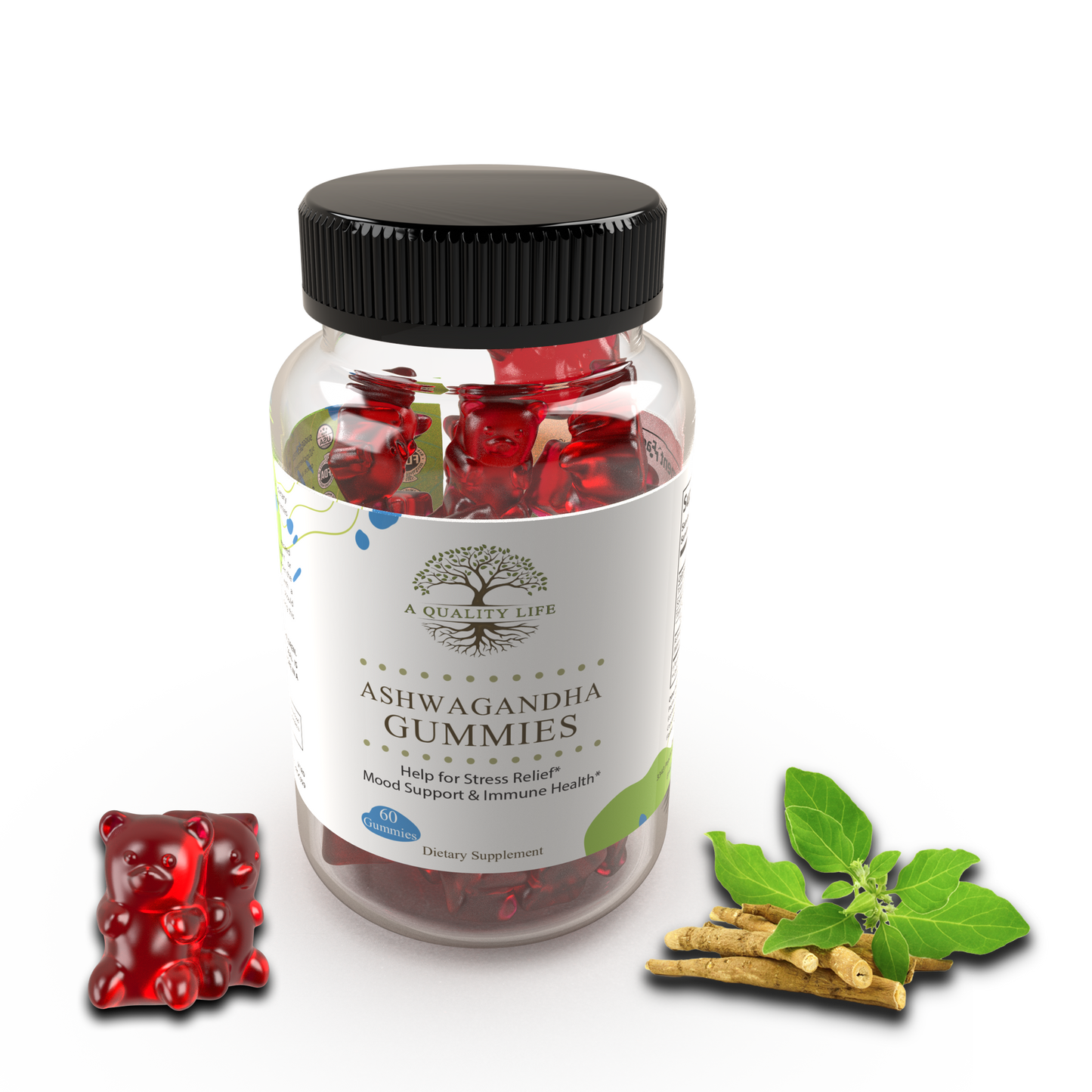 Ashwagandha Gummies by A Quality Life Nutrition