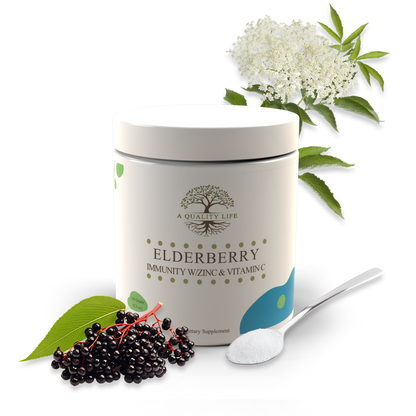 Elderberry, Zinc and Vitamin C Formula by A Quality Life Nutrition