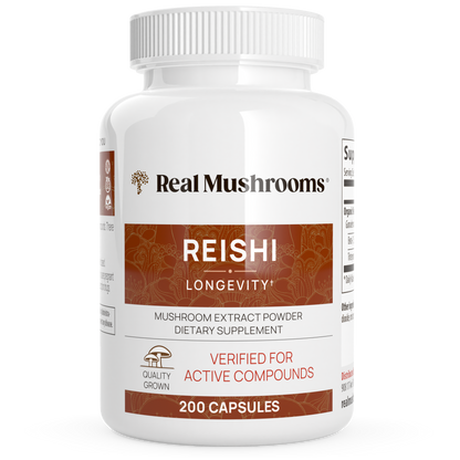 Organic Reishi Mushroom Capsules by Real Mushrooms