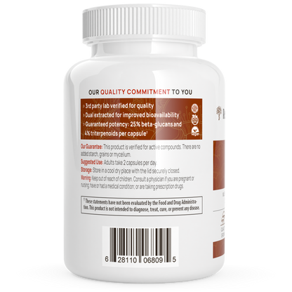 Organic Reishi Mushroom Capsules by Real Mushrooms