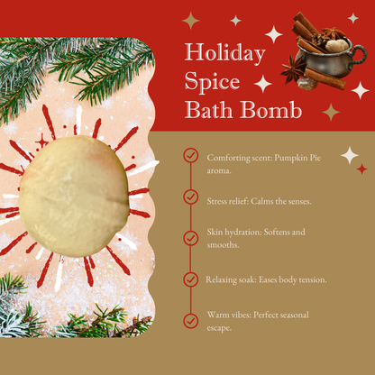 Mom Bomb Evergreen Holiday Bath Bomb Gift Set – Refreshing Scents for a Festive Escape  (4 x 5oz)