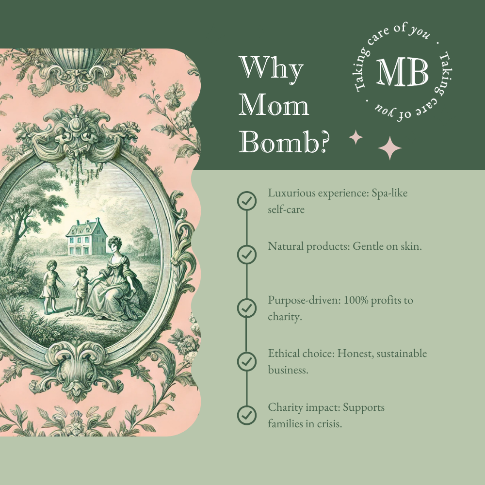 Mom Bomb Evergreen Holiday Bath Bomb Gift Set – Refreshing Scents for a Festive Escape  (4 x 5oz)