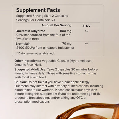 Quercetin with Bromelain