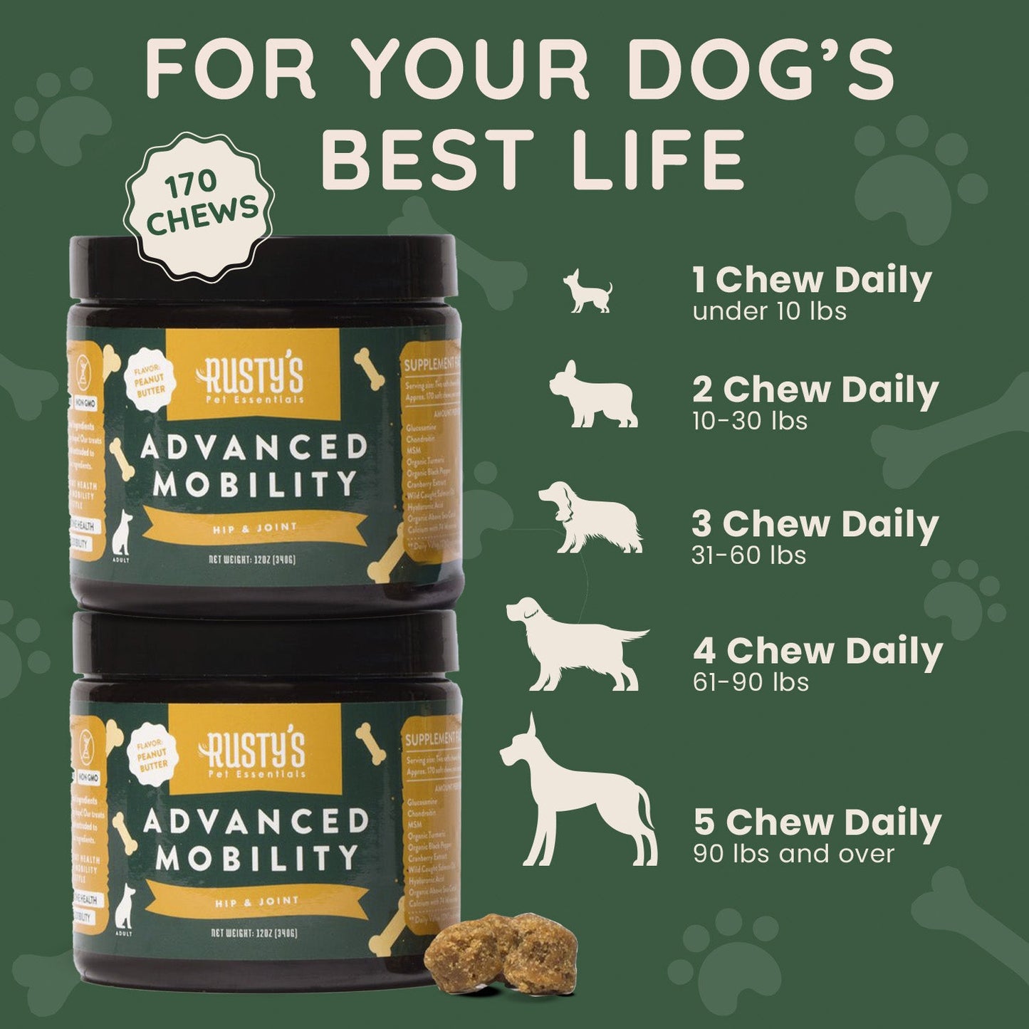 Advanced Mobility - Hip & Joint by Rusty's Pet Essentials