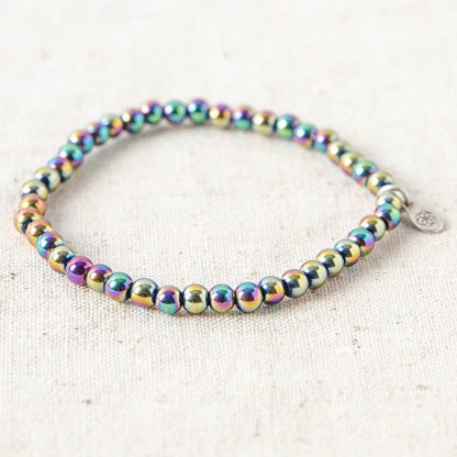 Rainbow Hematite Energy Bracelet by Tiny Rituals