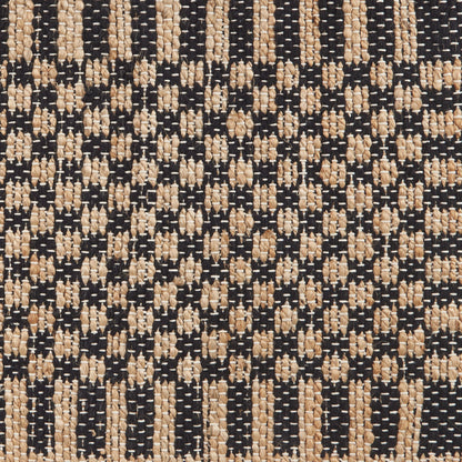 Check Jute Floor Mat by POKOLOKO