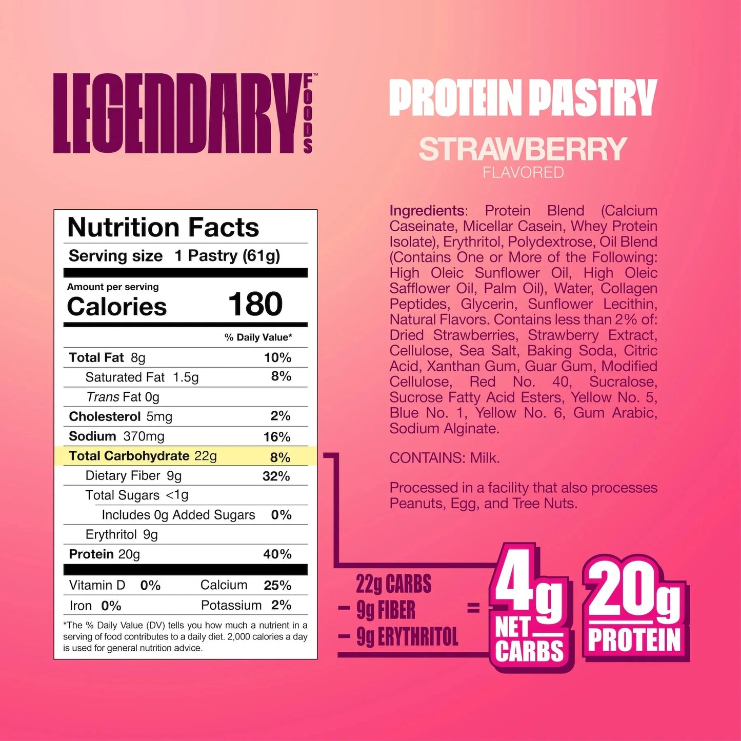 Legendary Foods Tasty Protein Pastry