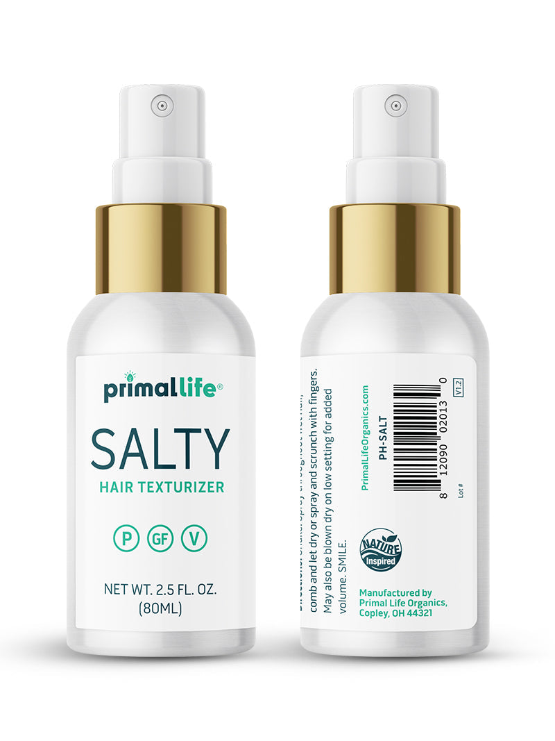 Salty Hair Texturizing Spray, 2.5 oz. by Primal Life Organics