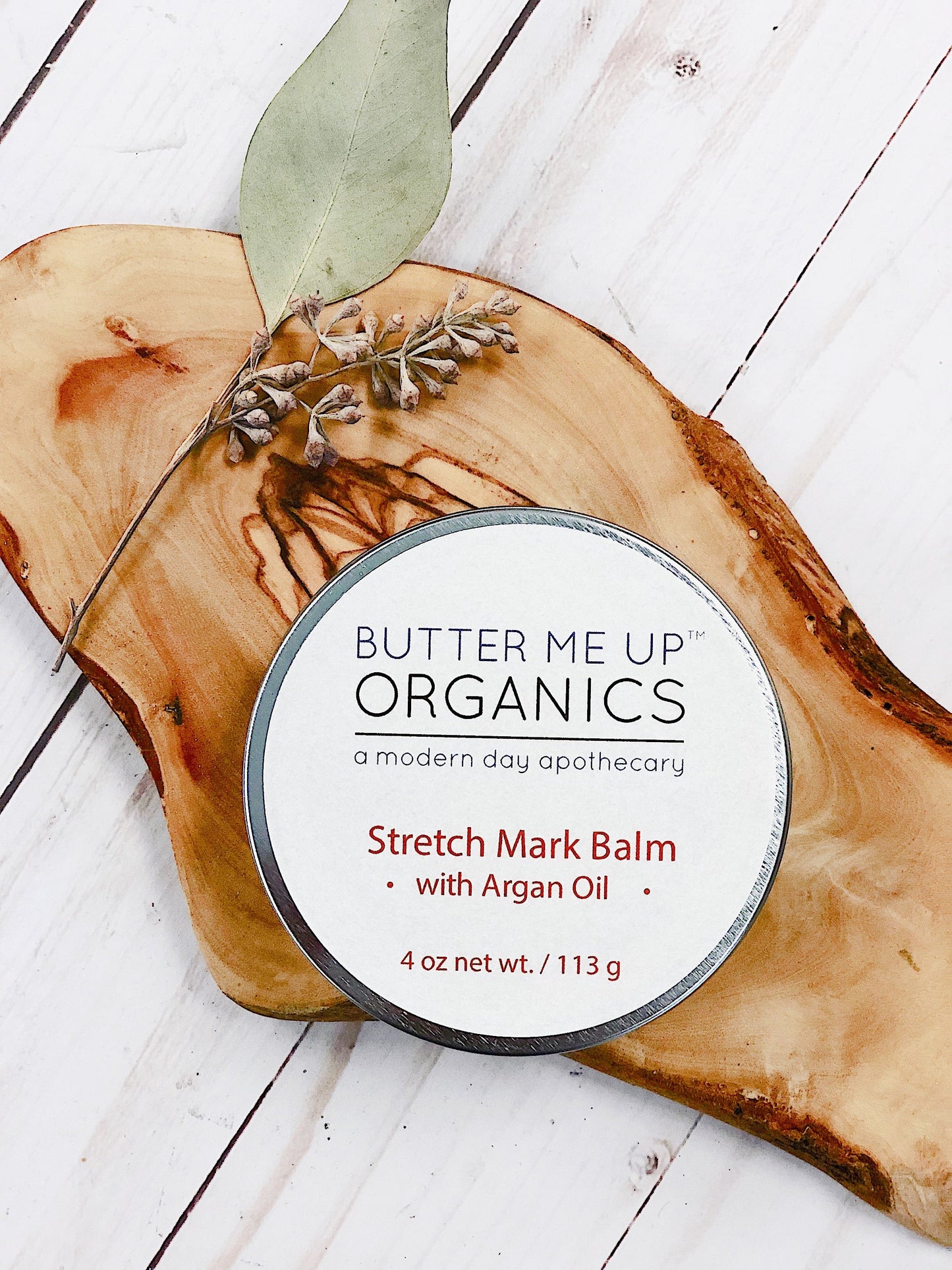 Organic Stretch Mark Body Butter Argan Oil/ Stretch Marks / Stretch Mark Salve / Stretch Mark Reducer / Organic Skincare / Butter Me Up