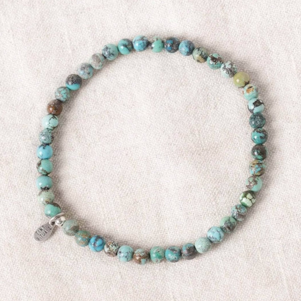 Real Genuine Turquoise Energy Bracelet by Tiny Rituals