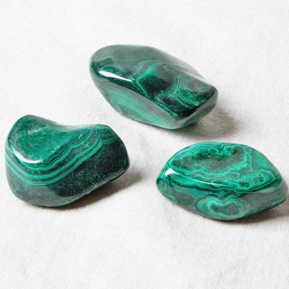 Real Malachite Stone Set by Tiny Rituals