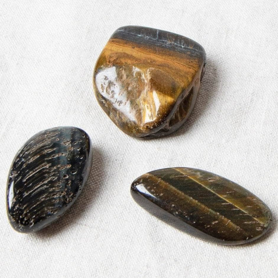 Blue Tiger Eye Stone Set by Tiny Rituals