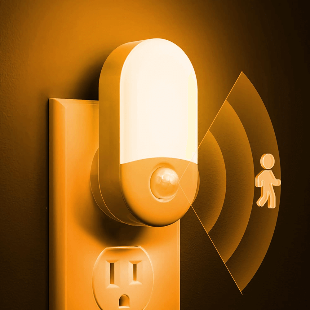 Anti-Blue LED Night Light Motion Sensor - Amber