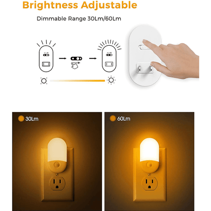 Anti-Blue LED Night Light Motion Sensor - Amber