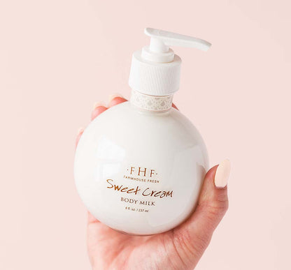 Sweet Cream Body Milk Lotion - Pump Top by FarmHouse Fresh skincare