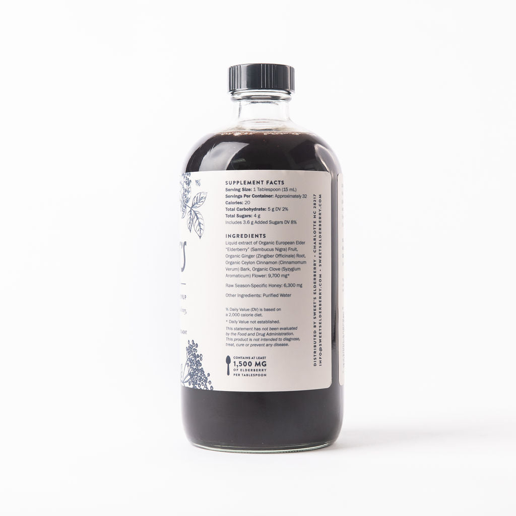 Elderberry SYRUP 16 oz Family Size Bottle