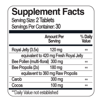 Royal Jelly Propolis Bee Pollen Chewable Tablets