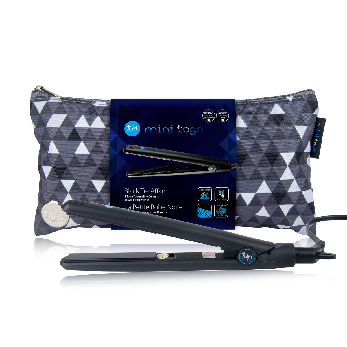 Mini ToGo Flat Iron with Travel Carrying Bag