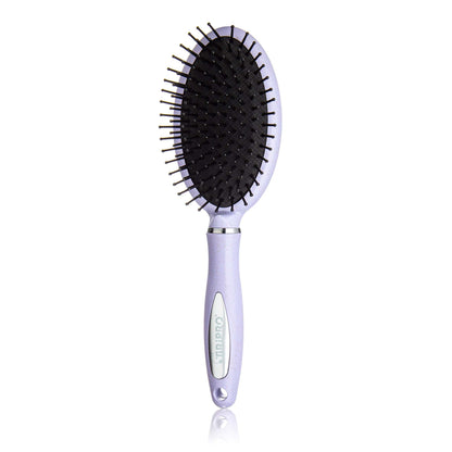 Eco-Friendly 2in1 Thermal Hair Brush with Paddle & Vent Design (Rice Hull)