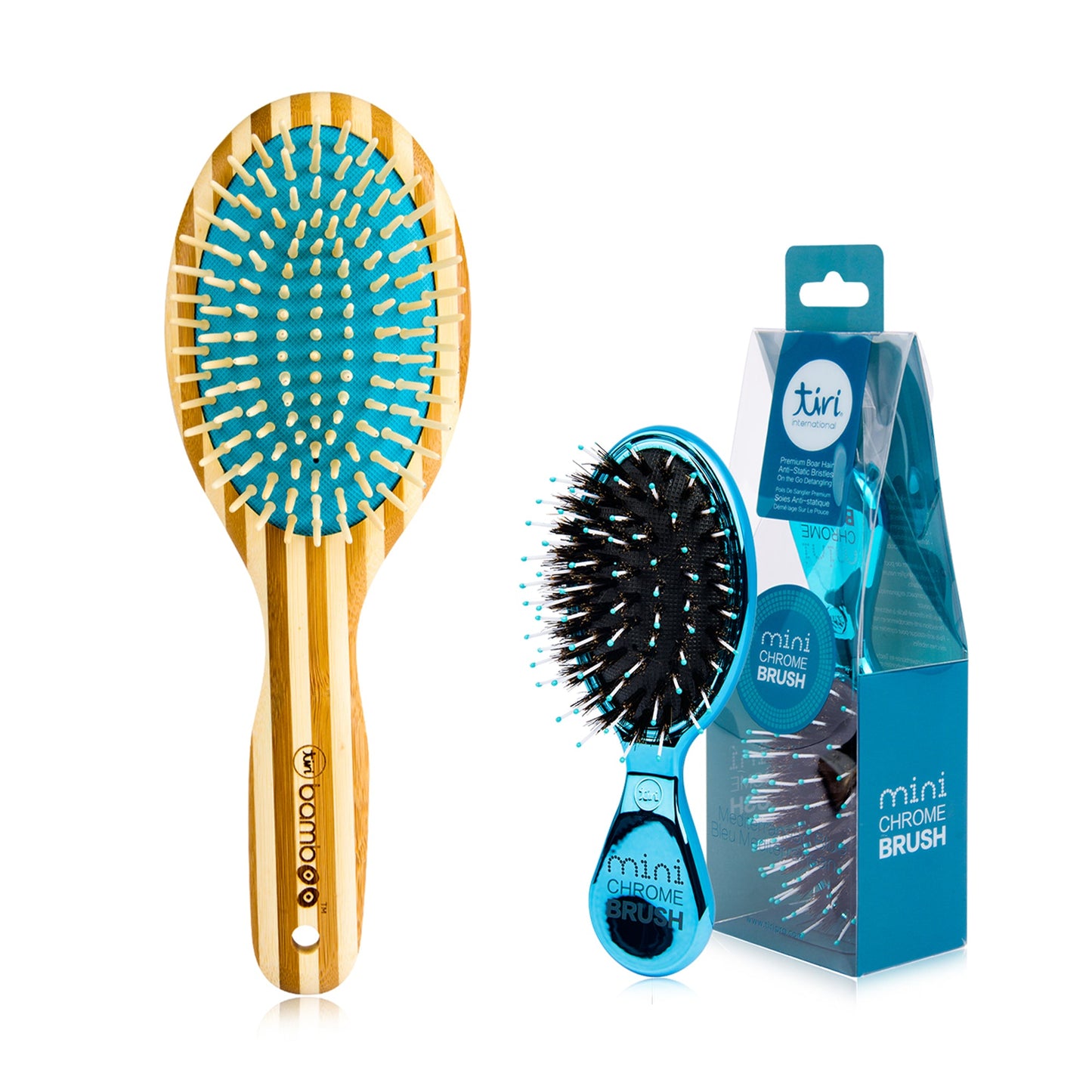 "Dreamy Blues" Hair Brush Duo