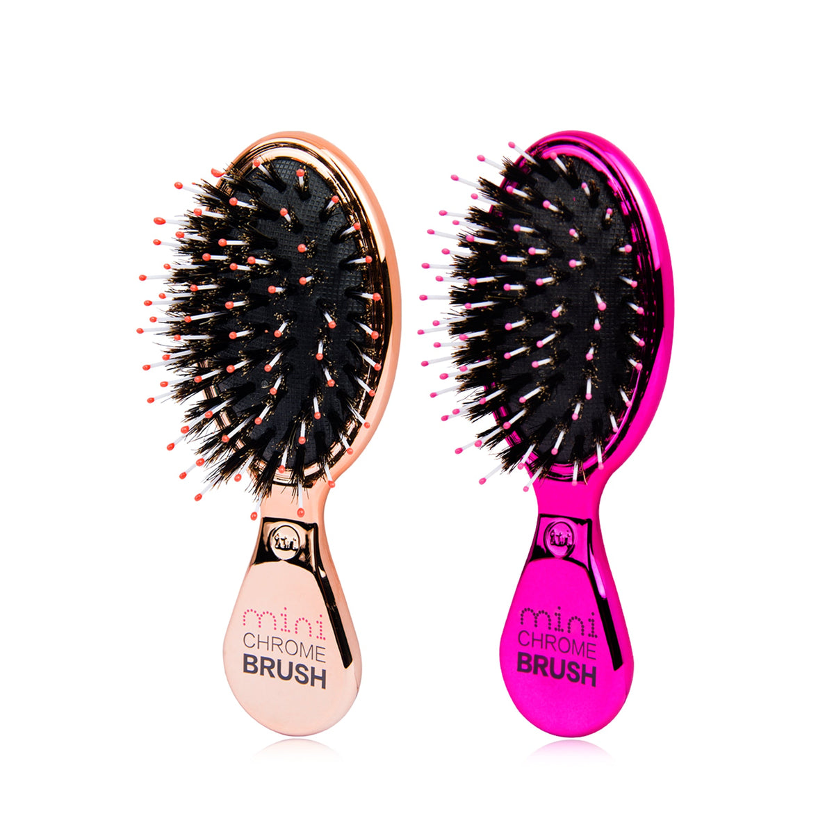 (Value 2-Pack) Mini Boar Bristle Hair Brush