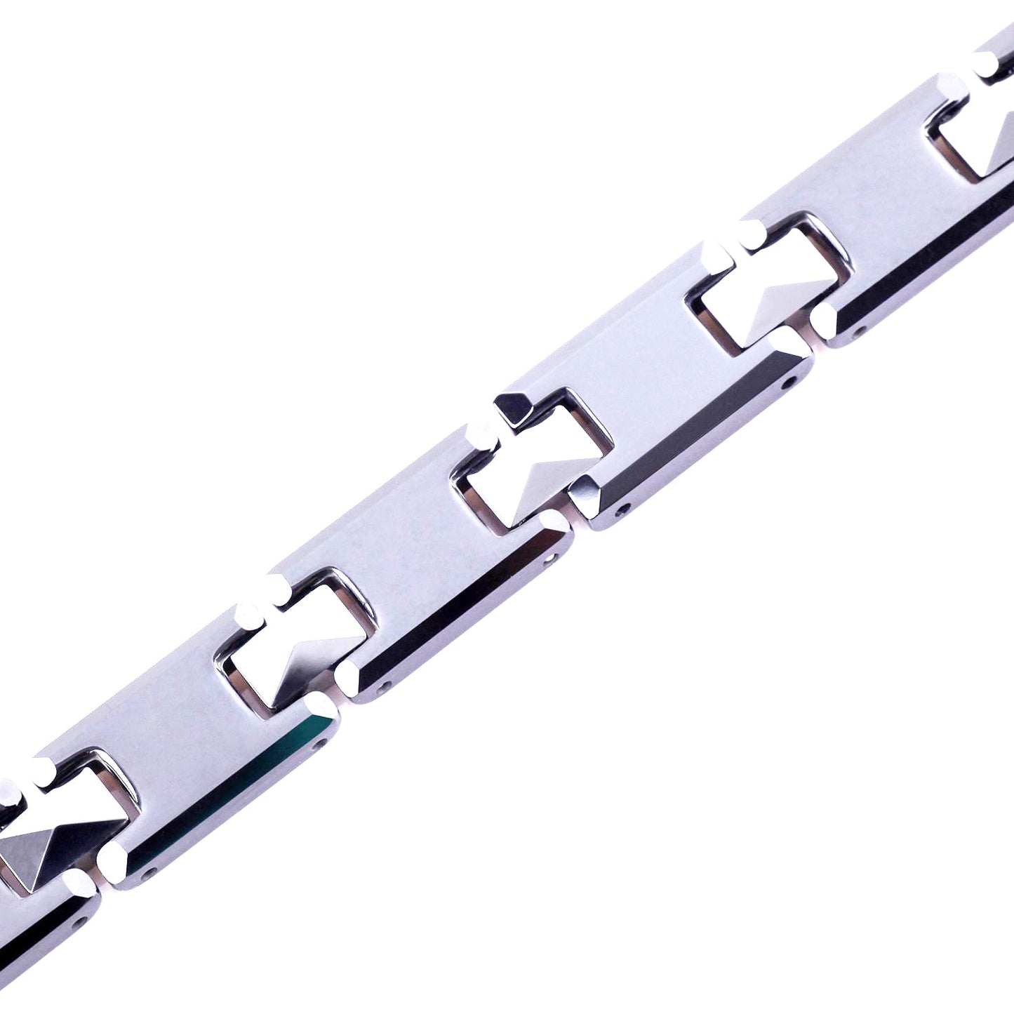 Tungsten Energy Bracelet 4-in-1. Silver color. Model TUB085S