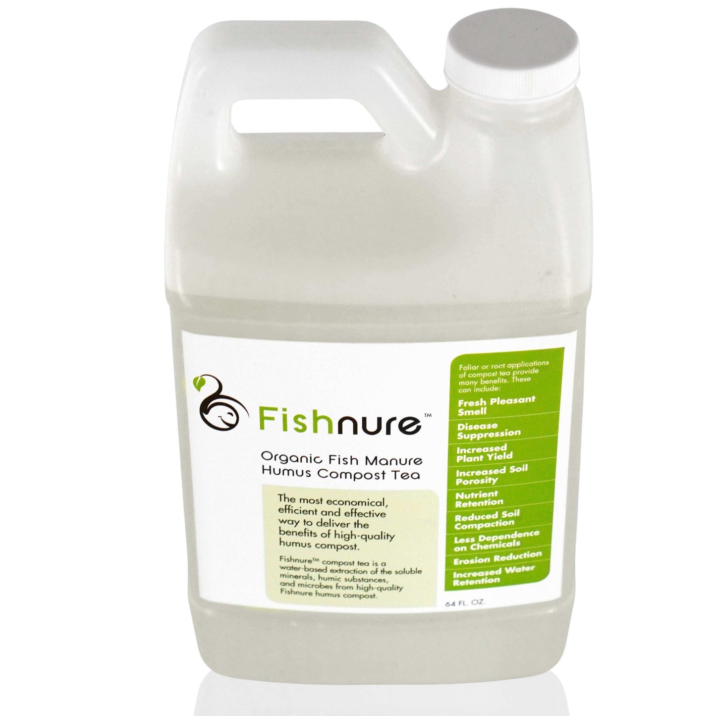 64 oz. Fish Manure Humus Compost Tea Sustainably sourced Odorless Organic Humus Compost Tea by Fishnure