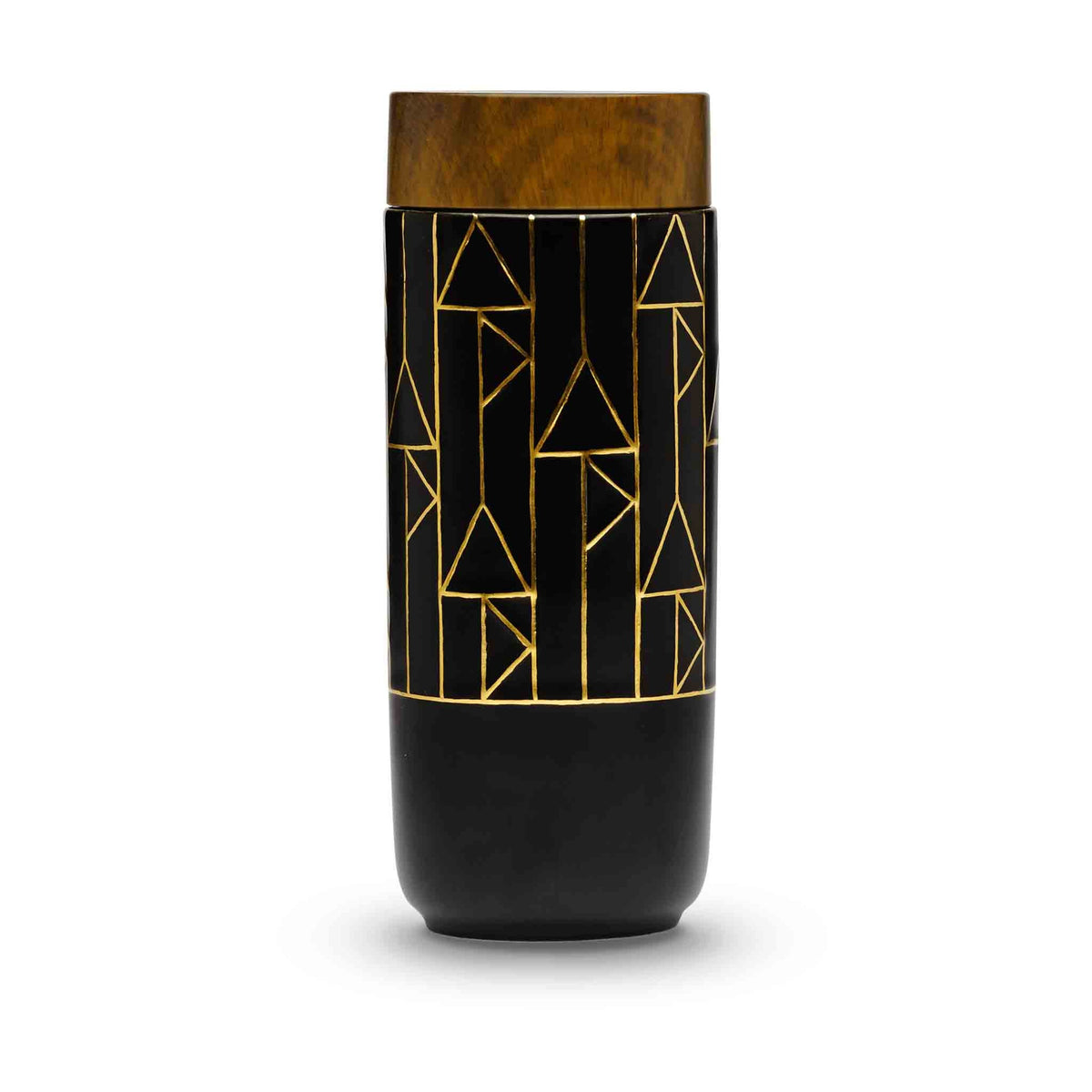 The Alchemical Signs Gold Ceramic Travel Mug by ACERA LIVEN