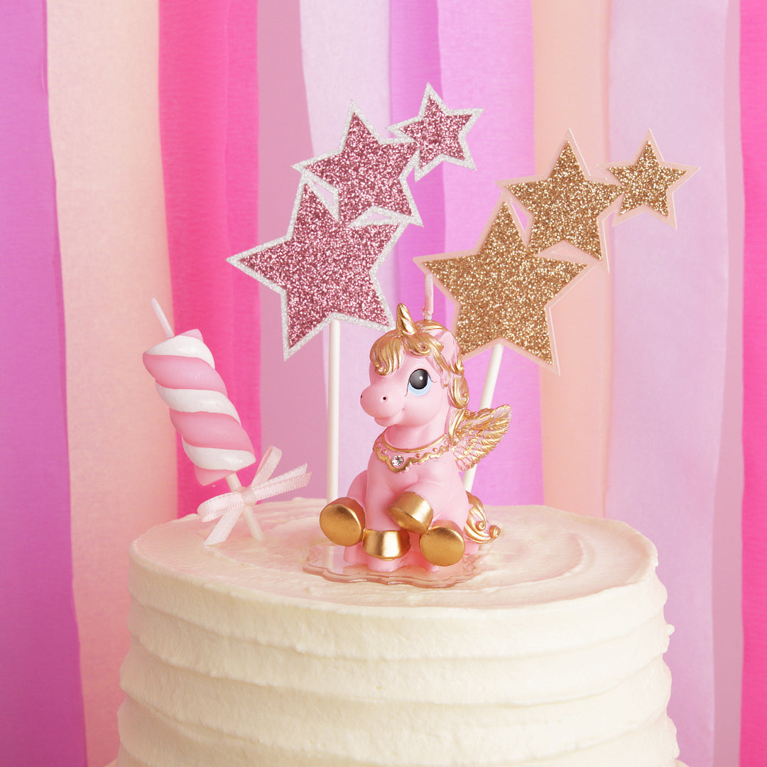 Pink Unicorn Candle