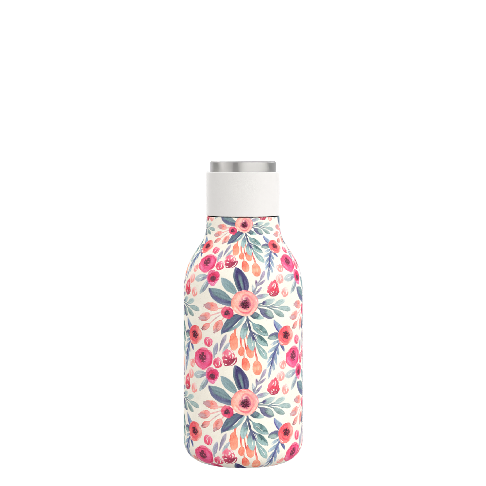 Urban Insulated and Double Walled Stainless Steel Bottle 16 Ounce by Asobu (Floral) by ASOBU®