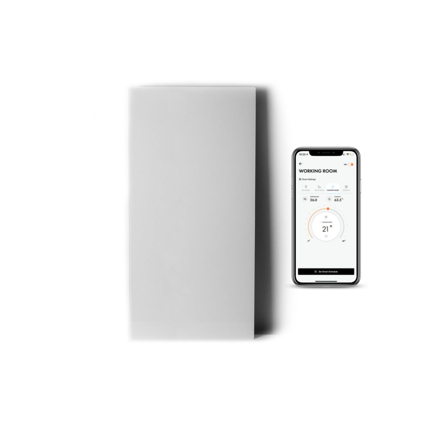 Kelvin by BOLDR, Smart Electric Heater, Energy Efficient with a Truly Wireless Smart Thermostat