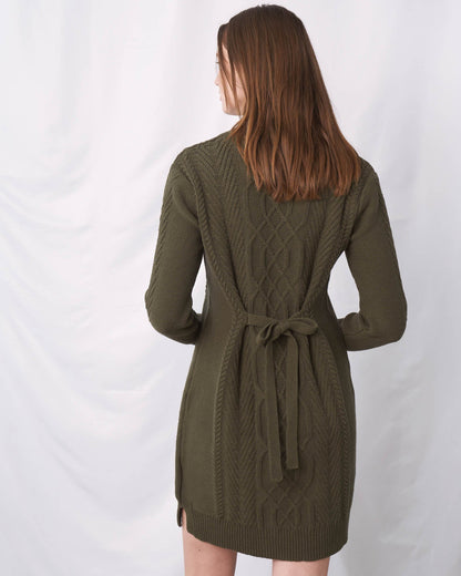 Recycled Tie Back Sweater Dress by United By Blue