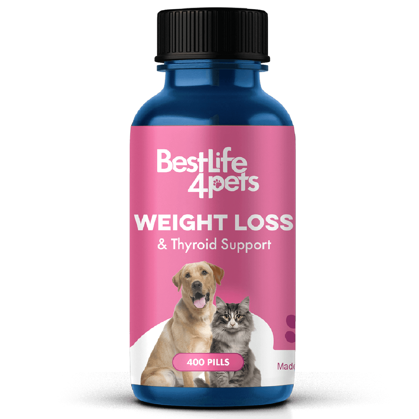 Natural Weight Loss & Thyroid Support Supplement for Dogs & Cats by BestLife4Pets