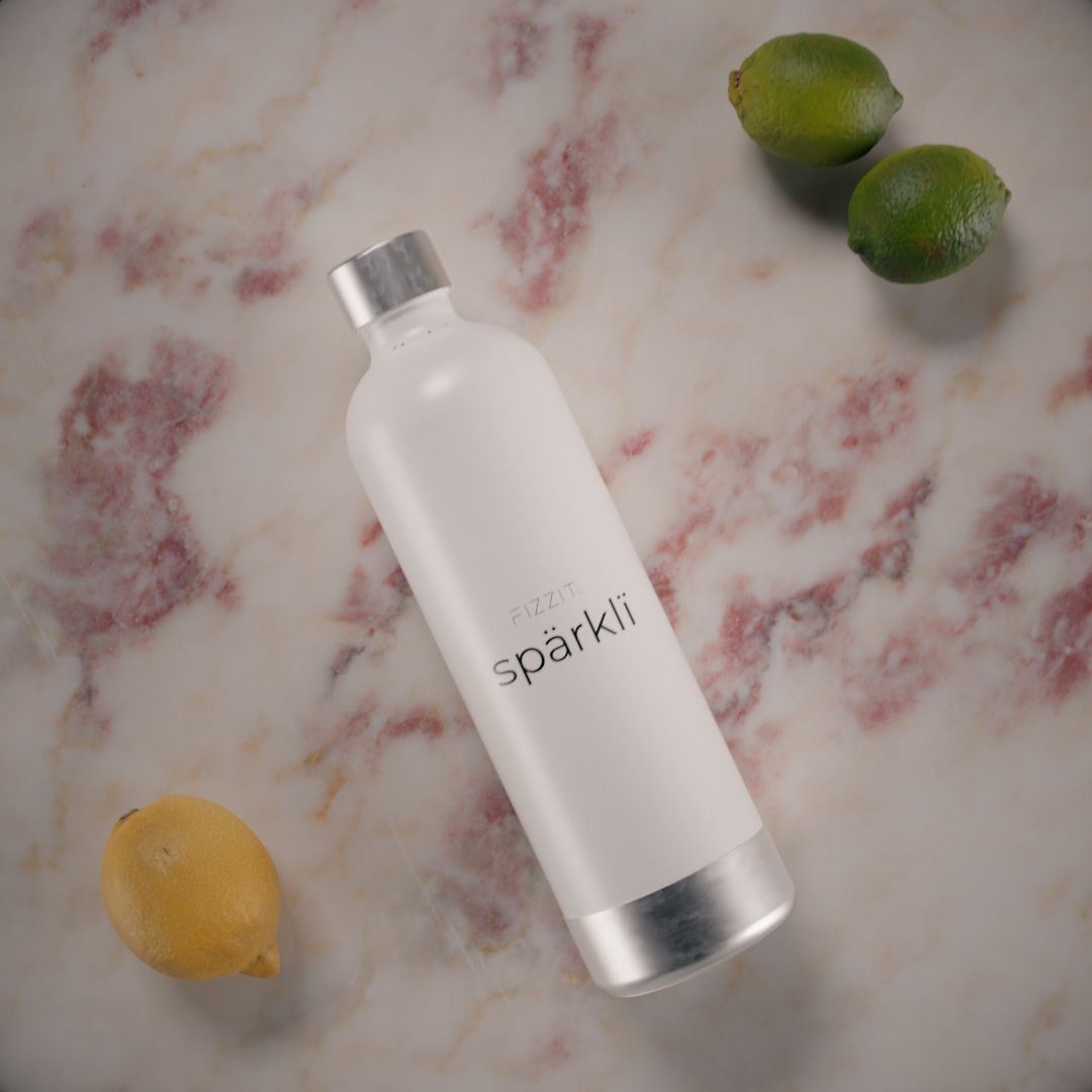 Fizzit Spärklï Carbonated Water Soda Maker with Stainless Steel Bottle Included