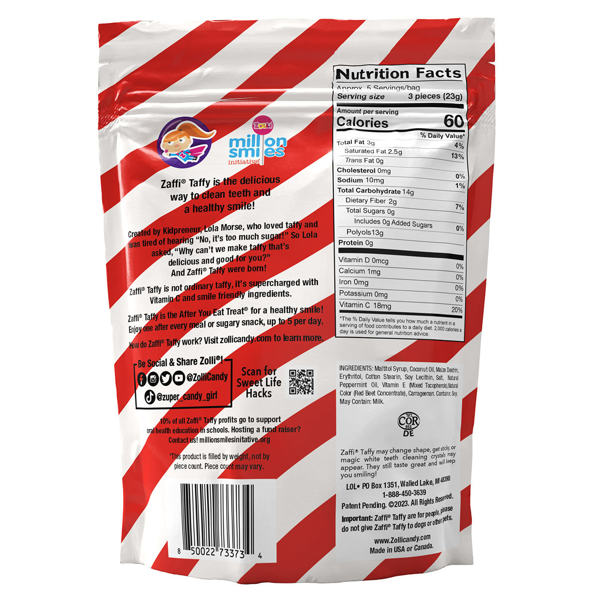 Zolli® Sugar-Free Zaffi Taffy Flavor Bundle, by Zolli Candy